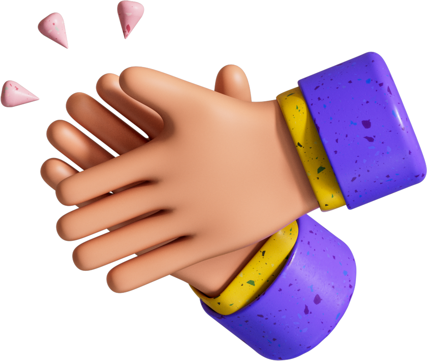 3D Clapping Hands